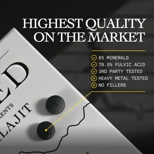 Vista 3 de Shilajit basado Tabletas puras de Shilajit con máxima potencia, energía y apoyo inmunológico para hombres y mujeres Ricas en ácido fúlvico y más