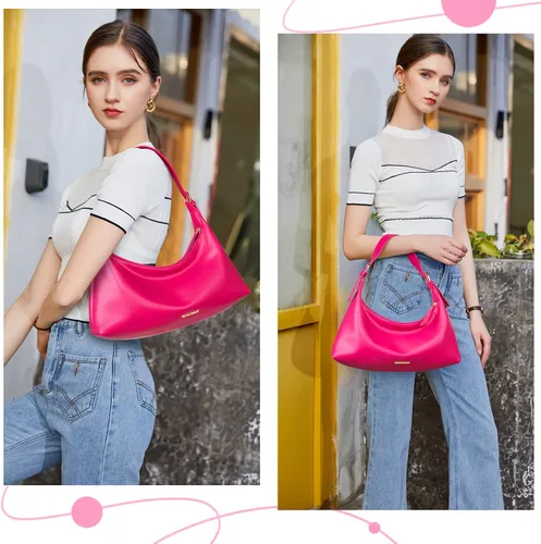 Vista 2 de Montana West Lindos bolsos de hombro para mujer, mini monederos de cuero y bolsos de mano