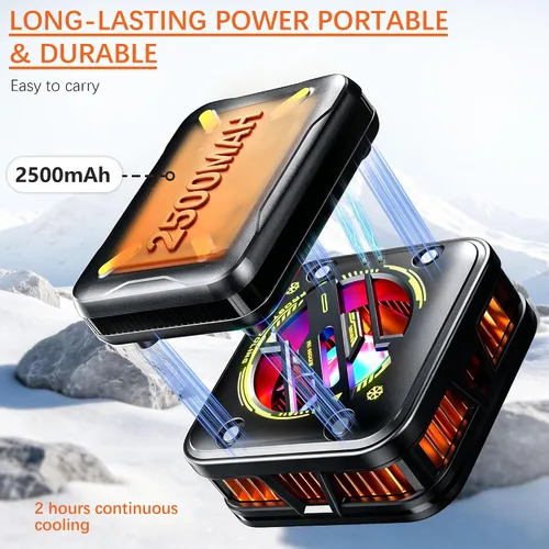 Vista 4 de Wireless Magnetic Phone Cooler for Gaming & Streaming