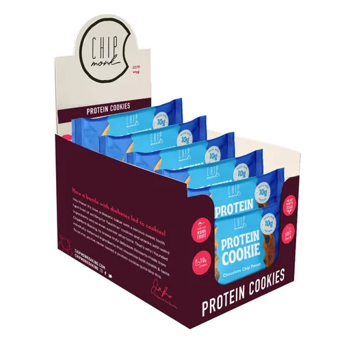 Vista 6 de ChipMonk Galletas para hornear, nueces con chispas de chocolate y nueces altas en proteínas, aperitivos de gimnasio aptos para dietas bajas