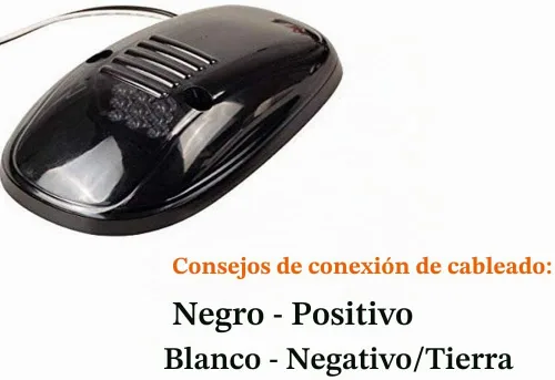 Vista 6 de NPAUTO 5 luces LED ahumadas para cabina blanca 9 luces LED de liquidación para techo superior de techo, luces de circulación de repuesto