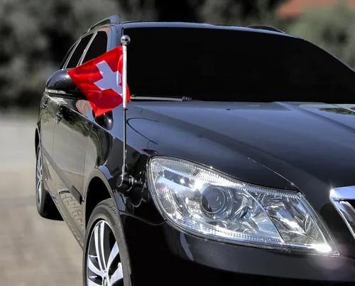 Vista 5 de Bandera de coche Diplomat-Bayonet-Chrome USA