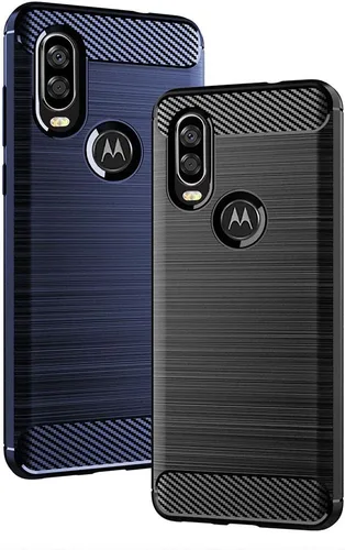 Vista 5 de Asuwish Funda compatible con Moto One Action y protector de pantalla de vidrio templado, accesorios de celda, funda delgada y suave de silicona TPU