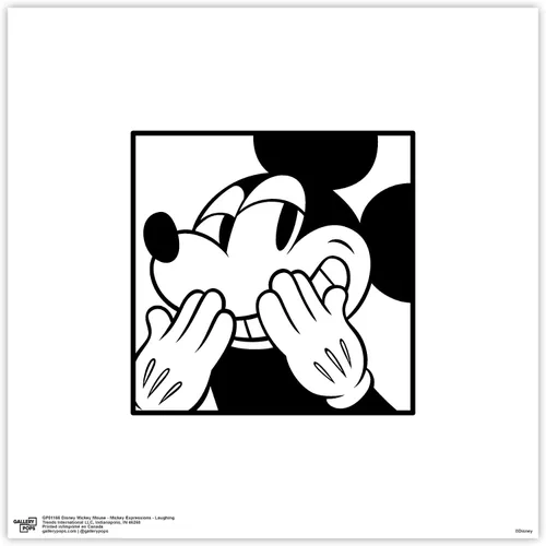 Vista 10 de Trends International Gallery Pops Disney Mickey Mouse - Póster artístico de pared de Mickey Expressions, 12 x 12 pulgadas, versión enmarcada