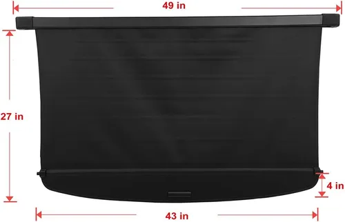 Vista 4 de Cubierta retráctil de carga trasera – Compatible con cubierta de carga trasera Toyota RAV4 2019 2020 2021 2022 2023 para Toyota RAV4 cubierta