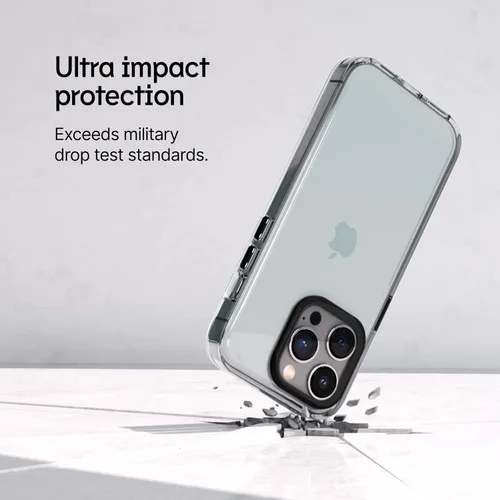 Vista 3 de RhinoShield - Funda transparente para iPhone 13 Pro Anti-amarilleo, transparente, de alta claridad, a prueba de golpes, protección contra caídas