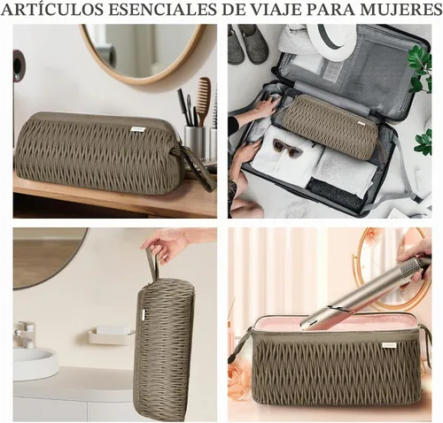 Vista 6 de Leudes Dy son Airwrap - Funda de viaje para secador de pelo Shark Flex Camello