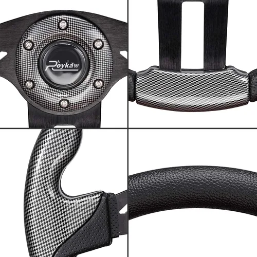 Vista 3 de Roykaw Volante universal para carrito de golf compatible con EZGO RXV TXT, Club Car DS Precedent Tempo, Yamaha G29 Drive Drive 2, diseño universal