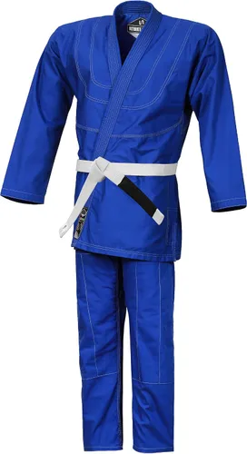 Vista 3 de Edición de verano Uniforme de kimono BJJ ultraligero Peso ligero 100% algodón (cinturón blanco incluido)