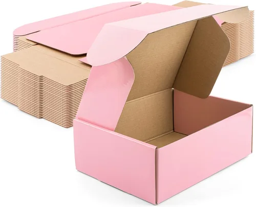 Vista 8 de Golden State Art, 6x4x2 Cajas de envío negras de 26 paquetes, caja de correo de cartón corrugado para pequeñas empresas, embalaje adhesivo