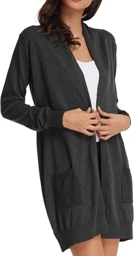 Vista 3 de GRACE KARIN Essential Suéter de Cardigan de punto largo para mujer
