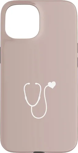 Vista 6 de Pink Taupe - Funda con estetoscopio de corazón para enfermera o doctor para iPhone 17