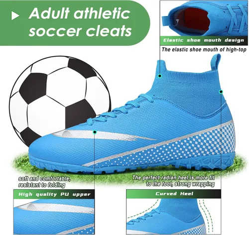 Vista 6 de CBUSTER Soccer Cleats Mens Women Outdoor Soccer Shoes for Big Boy AG TF