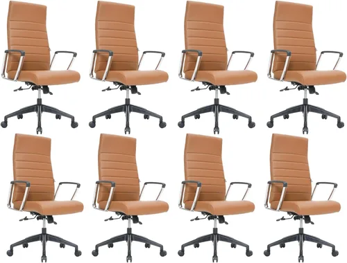 Vista 41 de LeisureMod Hilton Leather Executive Office Chair, Adjustable Height Negro