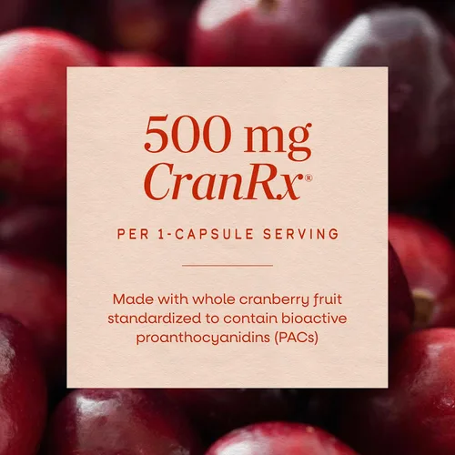 Vista 4 de Nature's Way CranRx BioActive Cranberry Urinary Health 500 mg de potencia, una vez al día, 30 VCaps