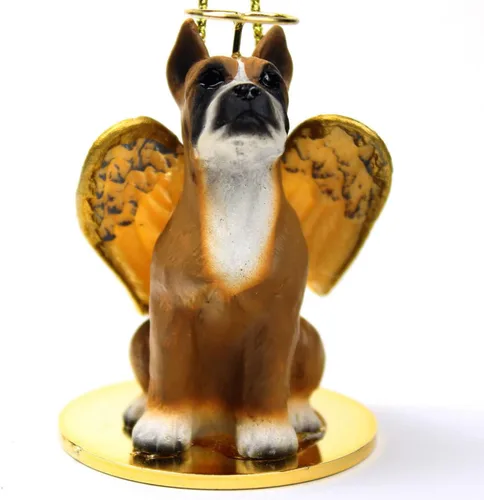 Vista 123 de Conversation Concepts Adorno navideño: Chihuahua, pelo largo 19-Dorado