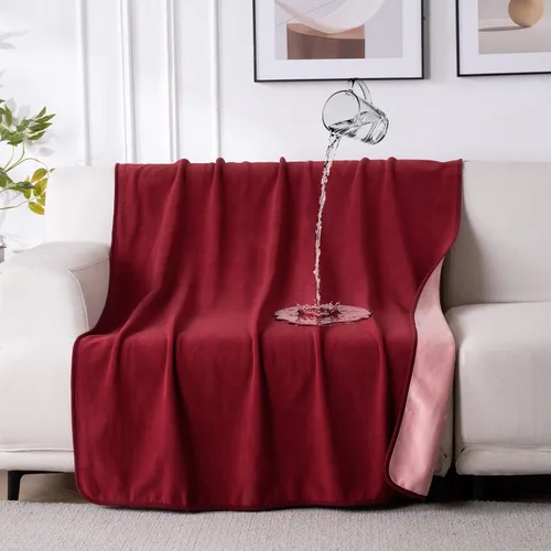 Vista 11 de QiyI Manta Impermeable para Cama Sofá Sillón, Pequeña Lavable Reversible y Reutilizable Manta Decorativa para Mascotas Perro Gato, Cubierta de Sofá