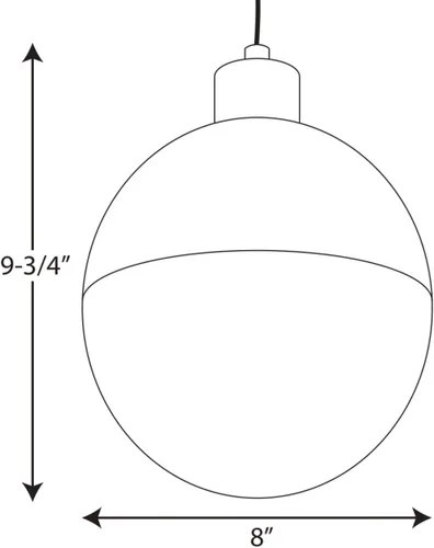 Vista 10 de Globe LED Collection - Lámpara colgante moderna de cristal ópalo de mediados de siglo, bronce cepillado