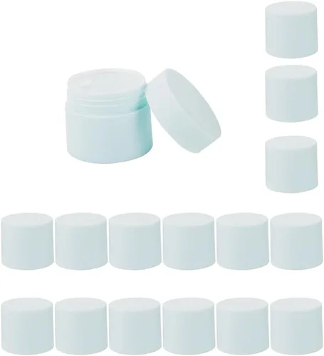 Vista 12 de Mini tarros de crema de 0.3 fl oz/0.35 oz, recipientes de muestras de maquillaje con tapas de boca ancha a prueba de fugas, tarros de plástico