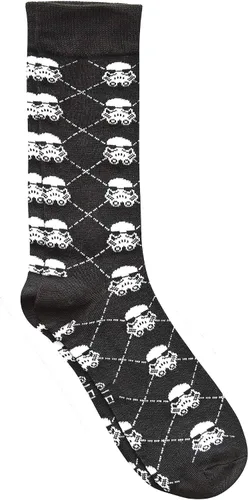 Vista 4 de STAR WARS Darth VaderStormtrooper Argyle Mens Crew Socks 4 Pair Pack