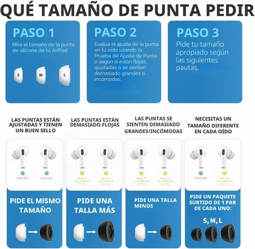 Vista 9 de Almohadillas de espuma viscoelástica Comply de repuesto para auriculares Apple AirPods Pro 1 y 2 Comodidad máxima, ajuste seguro, aislamiento