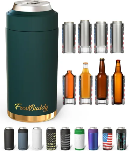 Vista 42 de Frost Buddy - Enfriador universal de latas, aislante de latas de acero Se adapta a latas delgadas de 12 onzas, 16 onzas, niños altos