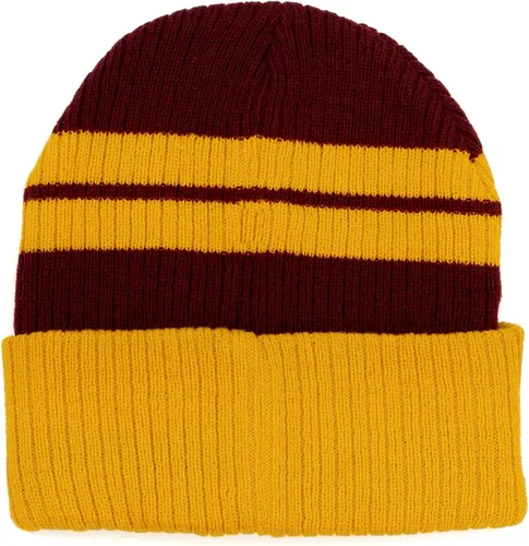 Vista 2 de Culturefly Harry Potter House - Gorro de rayas prémium con parche en la cresta 5-8