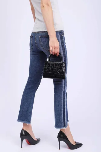 Vista 3 de CATMICOO Mini monedero de moda para mujer, bolso pequeño y mini bolso con patrón de cocodrilo