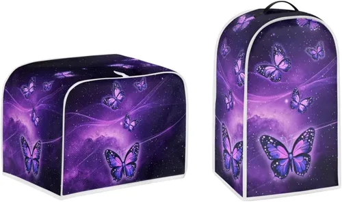 Vista 38 de Talayituse Cubierta de licuadora de tortuga de playa con estampado de corazón de estrella de mar, 2 piezas, fundas para cafetera, fundas para Playa