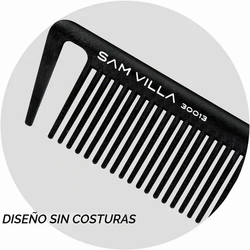 Vista 10 de Sam Villa Signature Series - Juego de 8 peines profesionales para cortar y separar el cabello con estuche