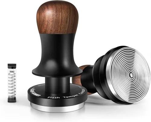 Vista 9 de MHW-3BOMBER 58.35mm Tamper de Espresso Edición Patrón Serpiente - 3 Tamper de Café con Resorte y Retroalimentación de Sonido - Herramienta de Tamper