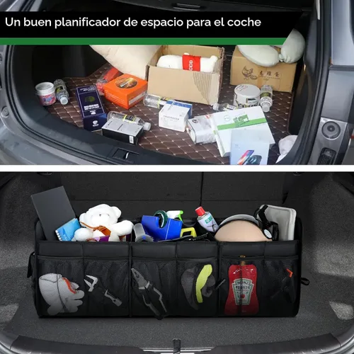 Vista 6 de Femuar Organizador de maletero de gran capacidad, accesorio impermeable para coche, antideslizante, plegable, adecuado para todos los vehículos