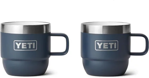 Vista 19 de YETI Rambler - Taza apilable de 6 oz, de acero inoxidable, aislada al vacío para espresso/café, paquete de 2 Verde mar