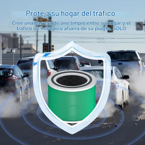 Vista 3 de Core 300 To-xin - Filtro de repuesto para purificador de aire Levoit, paquete de 2 Verde