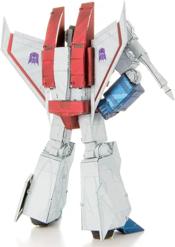 Vista 4 de Metal Earth Fascinaciones Transformers Starscream Color 3D Kit de modelo de metal