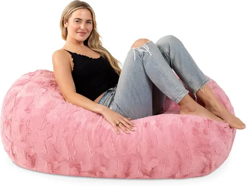 Vista 20 de Jaxx Lounger Jr. Puff Azul