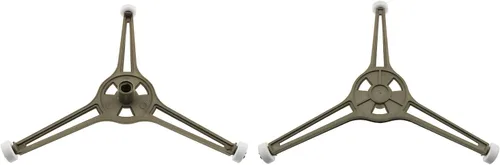 Vista 2 de E-outstanding 2 anillos giratorios de triple brazo para microondas, rodillo de anillo giratorio, soporte de bandeja de placa de vidrio pequeño