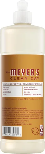 Vista 2 de Mrs. Meyer's Clean Day - Detergente líquido para platos, aroma a sidra de manzana, fórmula biodegradable, edición limitada, 16 fl oz