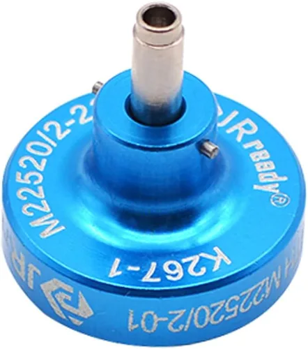 Vista 4 de JRready Posicionador K13-1 para herramienta de crimpado coaxial AS22520/2-01 Contactos de crimpado Pin #20 M39029/64-369,63-928, Soc #20