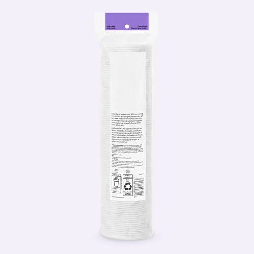 Vista 5 de Amazon Essentials Redondas 100% algodón, 100 unidades (anteriormente Amazon Basics)