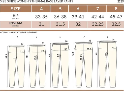 Vista 9 de Cottonique Leggings hipoalergénicos de capa base térmica para mujer, hechos de 100% algodón orgánico