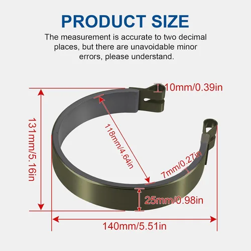Vista 4 de Go Kart Mini Bike 4.5 "Banda de freno Go Kart Kit de freno de 4 1/2" para Go-Cart ATV Mini Bike Brake Drum