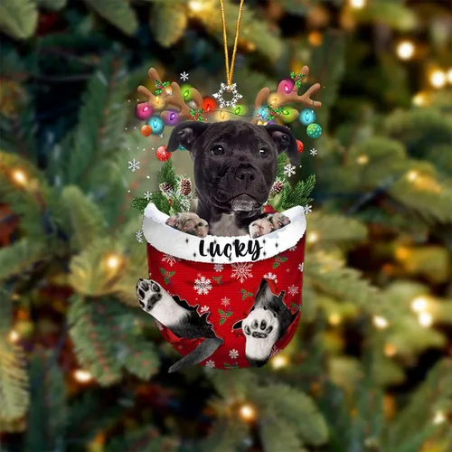 Vista 103 de Adorno de Navidad personalizado para perro Airedale Terrier en bolsillo de nieve, adorno para árbol de Navidad, idea de regalo para amantes