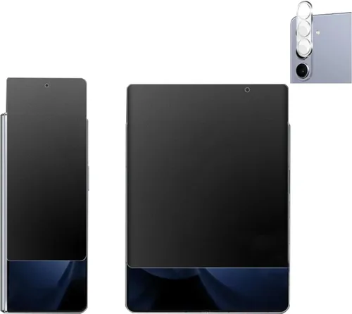 Vista 10 de Paquete de 2 protectores de pantalla de privacidad compatibles con Galaxy Z Fold 3, antiespías, 1 protector de pantalla exterior + 1 protector