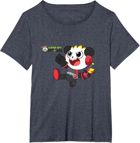 Vista 74 de Ryan's World Super Spy Combo Panda Camiseta, gris, S Asfalto