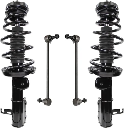 Vista 102 de Detroit Axle - Kit de 4 piezas RWD Puntales Delanteros Barras Estabilizadoras para Ford F-150 2021 2022 2023 2024, 2 Puntales con Resorte Helicoidal