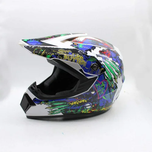 Vista 5 de Casco de motocross para adultos, casco de motocicleta, casco de descenso de carretera, motocicleta de cara completa, ATV Dirt Bike regalo, MTB