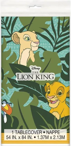 Vista 3 de Disney Lion King - Mantel rectangular de plástico para mesa, 54 x 84 pulgadas, 1 unidad