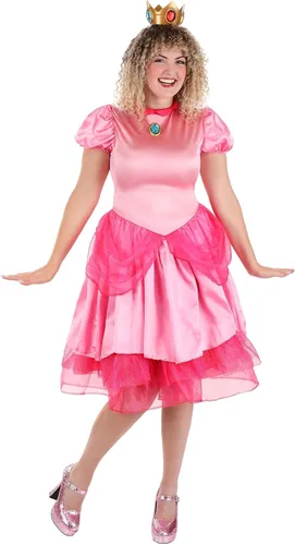 Vista 3 de Super Mario - Disfraz de princesa de lujo para mujer