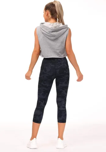 Vista 6 de The GYM People - Leggings de entrenamiento con control de abdomen y bolsillos pantalones de yoga atléticos de cintura alta para mujeres que corren